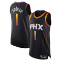 Johmsee P.Suns #1 Devin Booker Black Authentic Player Jerseys - Statement Edition