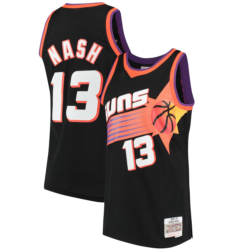 Johmsee P.Sunss #13 Steve Nash Mitchell & Ness Black 1996-1997 Hardwood Classics Swingman Jerseys