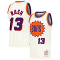 Johmsee P.Sunss #13 Steve Nash Mitchell & Ness Cream Chainstitch Swingman Jerseys