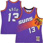 Johmsee P.Sunss #13 Steve Nash Mitchell & Ness Purple Hardwood Classics 1996-1997 Tropical Swingman Jerseys