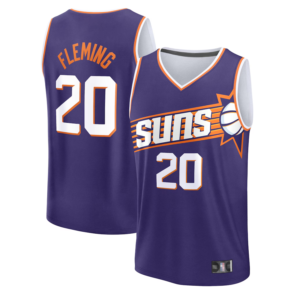 Johmsee P.Sunss #20 Rasheer Fleming Fanatics Purple Fast Break Replica Jerseys - Icon Edition