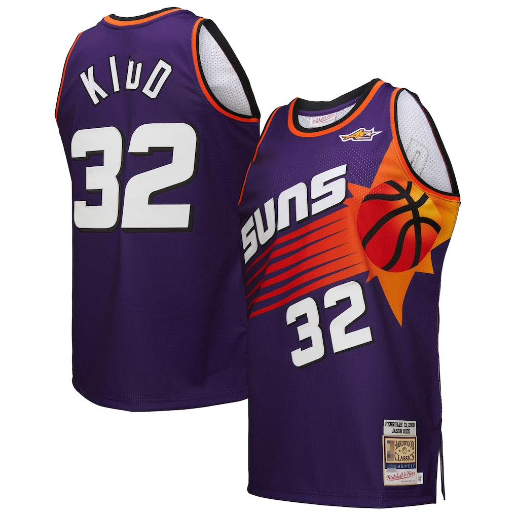 Johmsee P.Sunss #32 Jason Kidd Mitchell & Ness Purple 2000 All-Star Game Authentic Jerseys