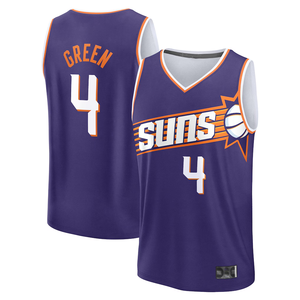 Johmsee P.Sunss #4 Jalen Green Fanatics Purple Fast Break Replica Jerseys - Icon Edition