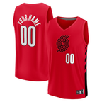 Johmsee PT.Blazers Fanatics Red Fast Break Replica Jerseys - Statement Edition