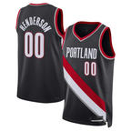 Johmsee PT.Blazers #00 Scoot Henderson Black 2023 NBA Draft Swingman Jerseys - Icon Edition