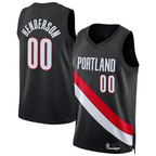 Johmsee PT.Blazers #00 Scoot Henderson Black Swingman Jerseys - Icon Edition