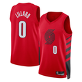 Johmsee PT.Blazers #0 Damian Lillard White Swingman Jerseys - Association Edition