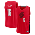 Johmsee PT.Blazers #16 Yang Hansen Fanatics Red Fast Break Replica Jerseys - Statement Edition