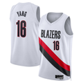 Johmsee PT.Blazers #16 Yang Hansen White Swingman Jerseys - Association Edition