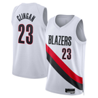 Johmsee PT.Blazers #23 Donovan Clingan White Swingman Jerseys - Association Edition
