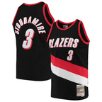 Johmsee PT.Blazers #3 Damon Stoudamire Mitchell & Ness Black 1999-2000 Hardwood Classics Swingman Jerseys