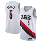 Johmsee PT.Blazers #5 Jrue Holiday White Swingman Jerseys - Association Edition