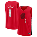 Johmsee PT.Blazers #8 Deni Avdija Fanatics Red Fast Break Player Jerseys - Statement Edition