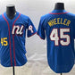 Philadelphia Phillies National League #45 Zack Wheeler Blue 2025 All-Star Edition Limited Stitched Baseball Jersey