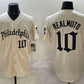 Philadelphia Phillies #10 J.T. Realmuto Cream Gothic Vapor Limited Stitched Baseball Jersey