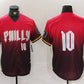 Philadelphia Phillies #10 JT Realmuto Red 2024 City Connect Limited Stitched Baseball Jersey