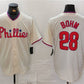 Philadelphia Phillies #28 Alec Bohm Cream Cool Base Stitched Baseball Jersey
