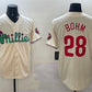 Philadelphia Phillies #28 Alec Bohm Cream Phanatic Limited Stitched Baseball Jerseys