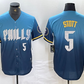 Philadelphia Phillies #5 Bryson Stott Blue 2024 City Player Number Cool Base Stitched Baseball Jersey
