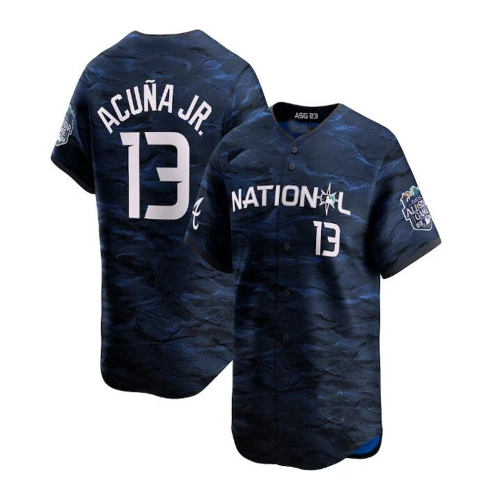Johmsee A.Braves #13 Ronald Acuna Jr. National League 2023 All-Star Game Limited Player Jersey - Royal Personalized Jerseys