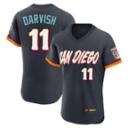 Johmsee S.Diego Padres #11 Yu Darvish Player Obsidian 2026 City Connect Home Elite T-shirt Stitched Jerseys