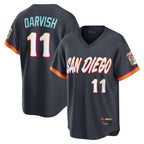 Johmsee S.Diego Padres #11 Yu Darvish Player Obsidian 2026 City Connect Home Game T-shirt Stitched Jerseys