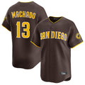 Johmsee S.Diego Padres #13 Manny Machado Player Brown Home Limited Stitched Jerseys
