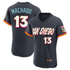 Johmsee S.Diego Padres #13 Manny Machado Player Obsidian 2026 City Connect Home Elite T-shirt Stitched Jerseys