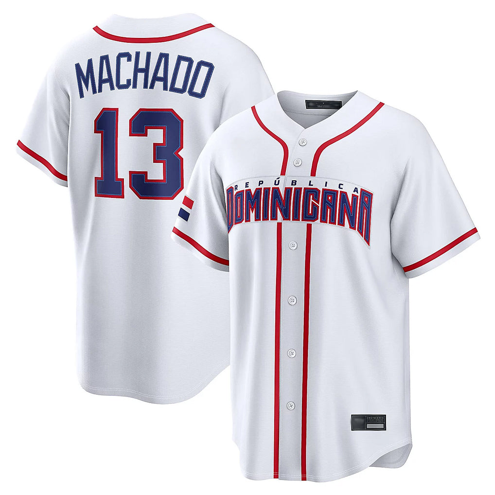 Johmsee S.Diego Padres #13 Manny Machado Player White 2026 World Classic Home Limited Stitched Jerseys