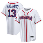 Johmsee S.Diego Padres #13 Manny Machado Player White 2026 World Classic Home Limited Stitched Jerseys