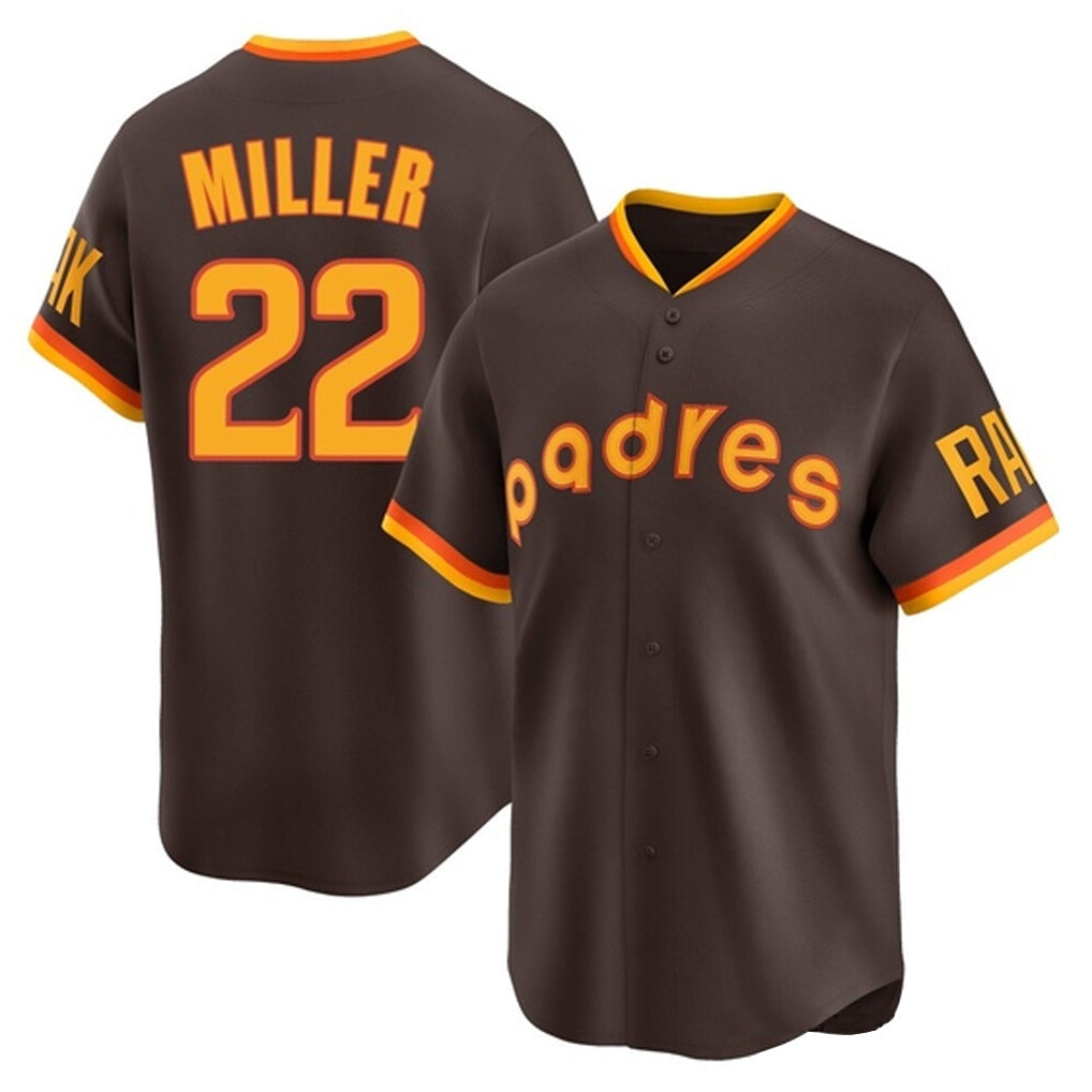 Johmsee S.Diego Padres #22 Mason Miller Player Brown Home Cooperstown Collection Replica Game Stitched Jerseys