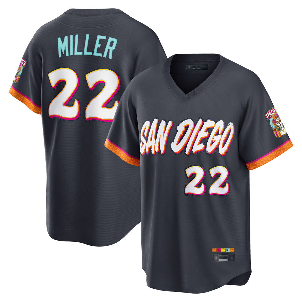 Johmsee S.Diego Padres #22 Mason Miller Player Obsidian 2026 City Connect Home Limited T-shirt Stitched Jerseys