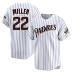 Johmsee S.Diego Padres #22 Mason Miller Player White Cooperstown Collection Limited Home Stitched Jerseys