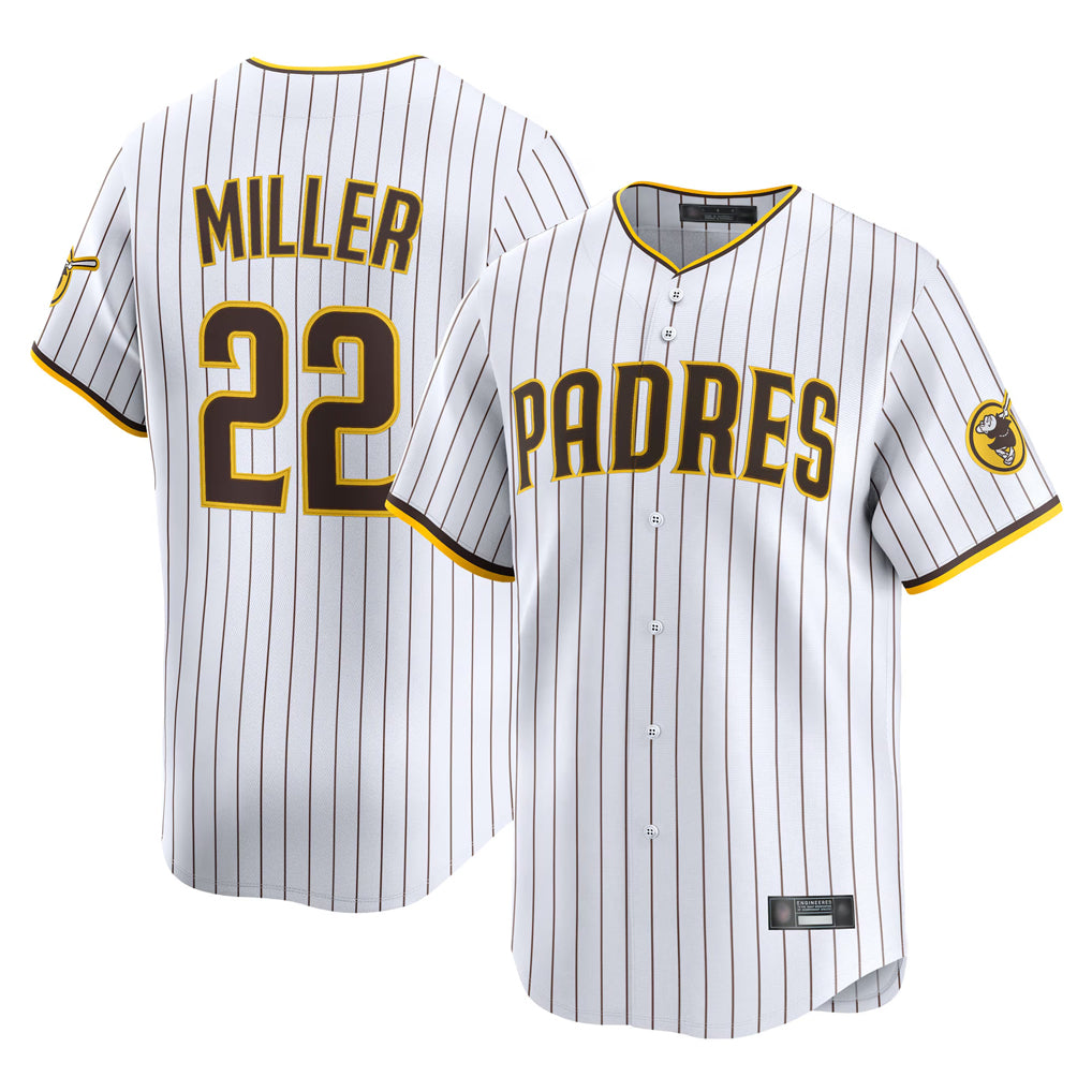 Johmsee S.Diego Padres #22 Mason Miller Player White Home Limited Stitched Jerseys