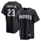 Johmsee S.Diego Padres #23 Fernando Tatis Jr Player Black Home Game Stitched Jerseys