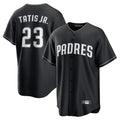 Johmsee S.Diego Padres #23 Fernando Tatis Jr Player Black Home Game Stitched Jerseys