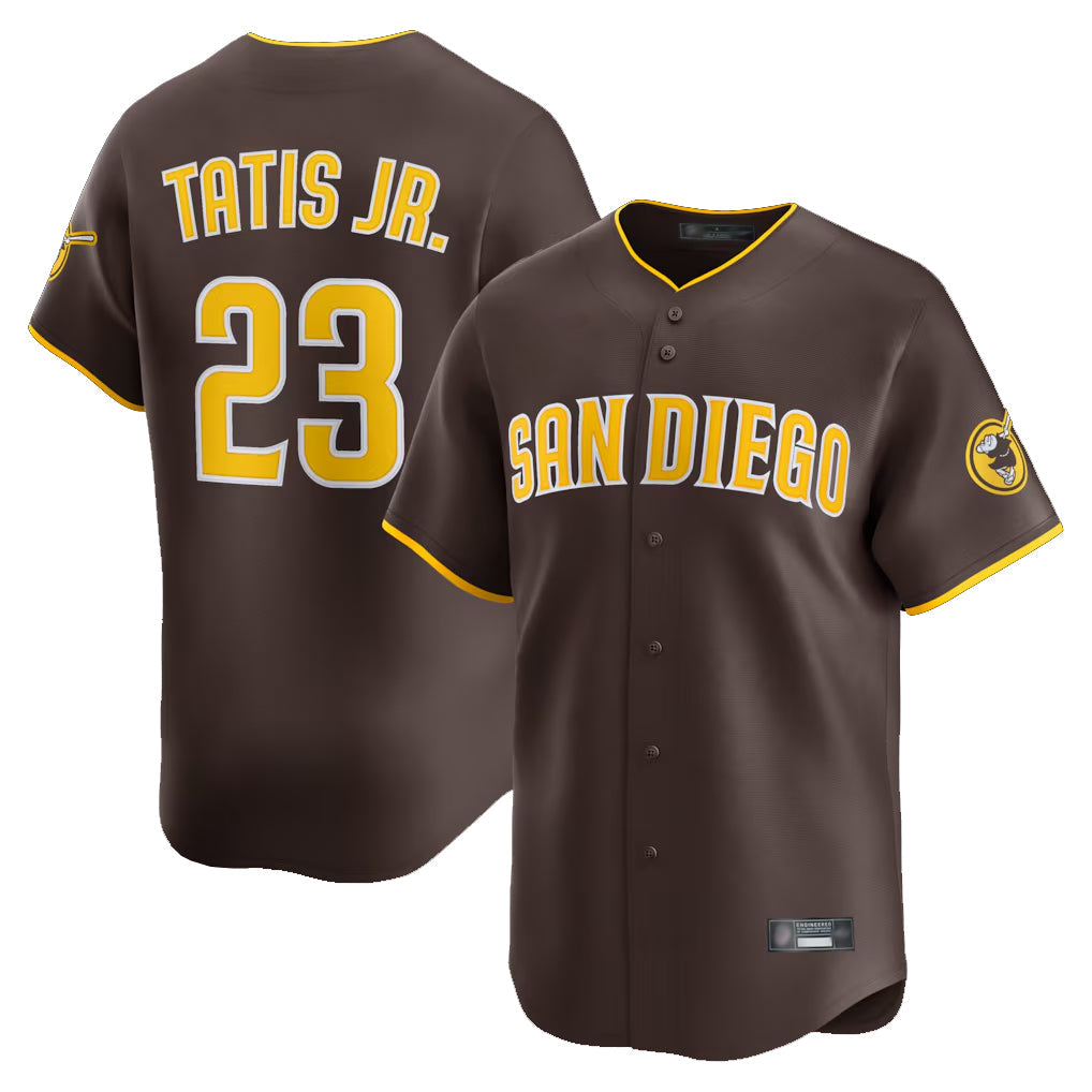 Johmsee S.Diego Padres #23 Fernando Tatis Jr Player Brown Home Limited Stitched Jerseys