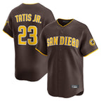 Johmsee S.Diego Padres #23 Fernando Tatis Jr Player Brown Home Limited Stitched Jerseys