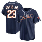 Johmsee S.Diego Padres #23 Fernando Tatis Jr Player Navy Cooperstown Collection Limited Home Stitched Jerseys