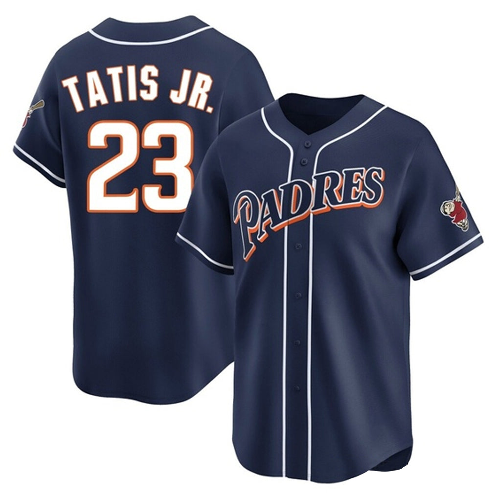 Johmsee S.Diego Padres #23 Fernando Tatis Jr Player Navy Cooperstown Collection Limited Home Stitched Jerseys
