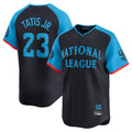 Johmsee S.Diego Padres #23 Fernando Tatis Jr Player Navy National League All-Star Game Limited Stitched Jerseys