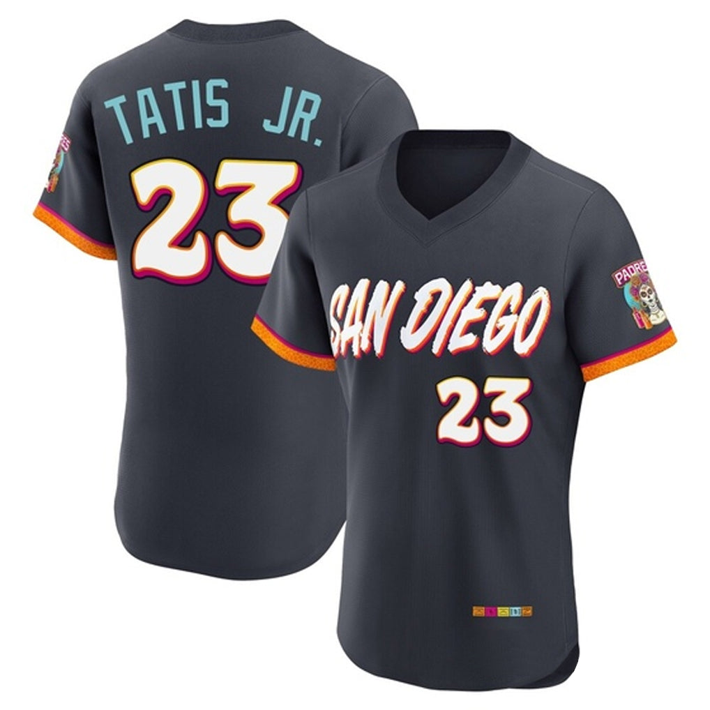 Johmsee S.Diego Padres #23 Fernando Tatis Jr Player Obsidian 2026 City Connect Home Elite T-shirt Stitched Jerseys
