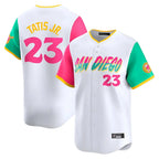 Johmsee S.Diego Padres #23 Fernando Tatis Jr Player White City Connect Home Limited Stitched Jerseys