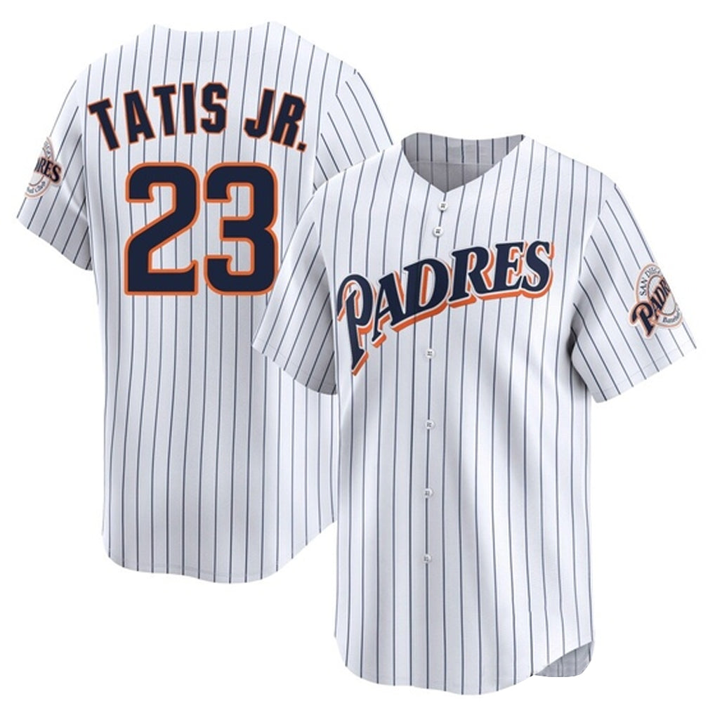 Johmsee S.Diego Padres #23 Fernando Tatis Jr Player White Cooperstown Collection Limited Home Stitched Jerseys