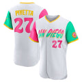 Johmsee S.Diego Padres #27 Nick Pivetta Player White City Connect Home Limited Elite Stitched Jerseys