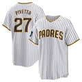 Johmsee S.Diego Padres #27 Nick Pivetta Player White Home Game Stitched Jerseys