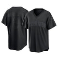 Johmsee S.Diego Padres #2 Xander Bogaerts Player Black Pitch Fashion Game T-shirt Stitched Jerseys