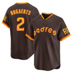 Johmsee S.Diego Padres #2 Xander Bogaerts Player Brown Home Cooperstown Collection Replica Game Stitched Jerseys