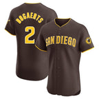 Johmsee S.Diego Padres #2 Xander Bogaerts Player Brown Home Limited Elite Stitched Jerseys