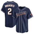 Johmsee S.Diego Padres #2 Xander Bogaerts Player Navy Cooperstown Collection Limited Home Stitched Jerseys